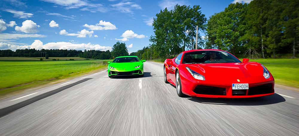 Kör ferrari och Lamborghini - KFOL